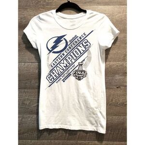 Reebok Tampa Bay Lightening Championship Stanley Cup 2015 Shirt Size Medium